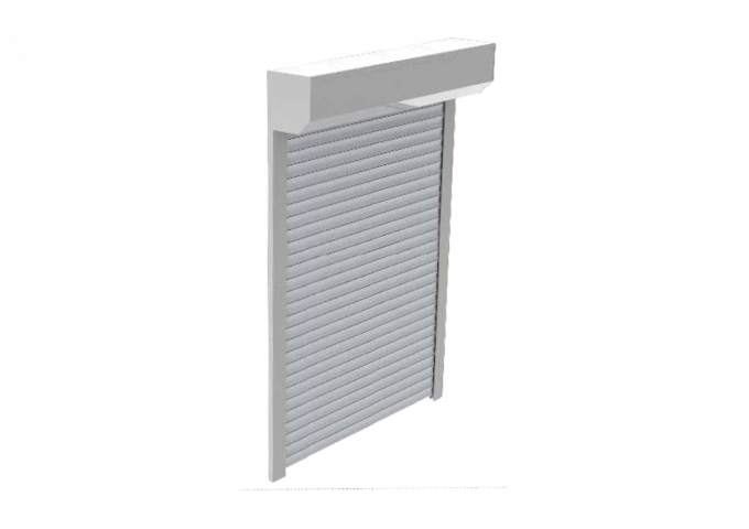 Volet roulant coffre monobloc lames PVC 55/14