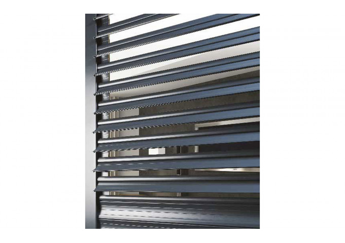 Volet roulant traditionnel à lames orientables lames aluminium extrudé 54/10
