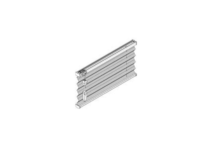 Store plissé pour fenêtre classique à tombée verticale toile norme feu M1