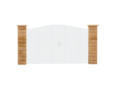 Portail Popian PVC avec cadre en aluminium hauteur 1,3 mètres