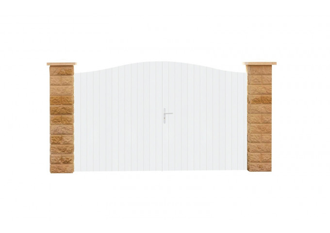 Portail Popian PVC avec cadre en aluminium hauteur 1,3 mètres