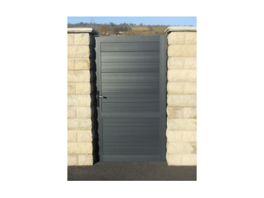 Portillon Bohek en PVC cadre en aluminium hauteur 1,3 mètres