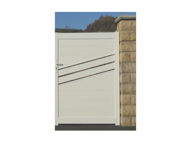 Portillon Lavalette en PVC cadre en aluminium hauteur 1,3 mètres