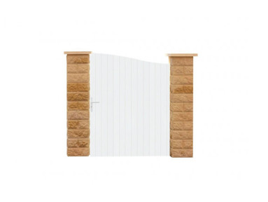 Portillon Popian en PVC cadre en aluminium hauteur 1,3 mètres
