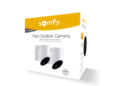 Lot de 2 Somfy Outdoor Camera Blanche