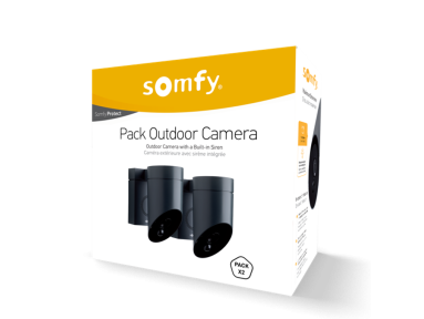 Lot de 2 Somfy Outdoor Camera Grise