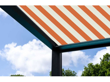Toile de pergola Latim Traditions A 374 ORANGE/BLANC