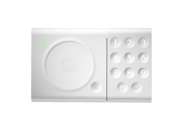 Lecteur de badge avec clavier à code pour serrure connectée