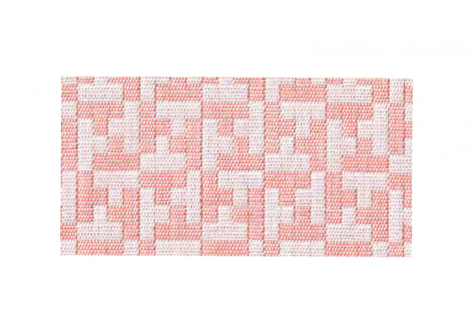 Tissu ameublement Citel 01111 Bits Bitmap white coral