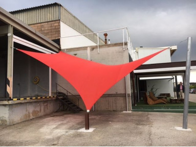 Voile d'ombrage Commercial 95 Rouge