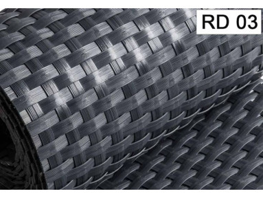 Brise vue en résine tressée anthracite RD03 Rattan art