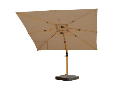 parasol déporté toile Sunbrella Taupe Chiné 3907-137