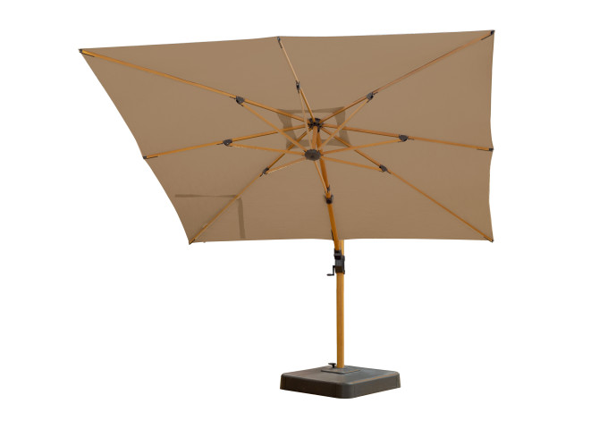 parasol déporté toile Sunbrella Taupe Chiné 3907-137