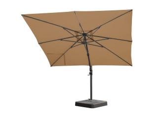 parasol de jardin deporté toile Sunbrella Taupe Chiné 3907-137