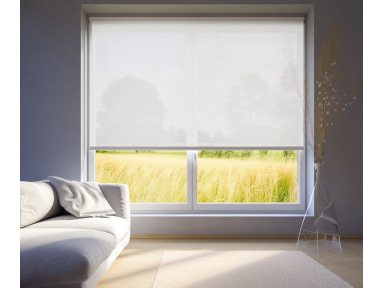 Store enrouleur grandes dimensions lumière douce - toile Soltis 96 anti-chaleur tamisante 3%