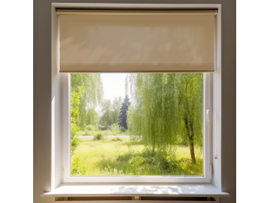 Store enrouleur intérieur lumière douce - toile Soltis 96 anti-chaleur tamisante 3%