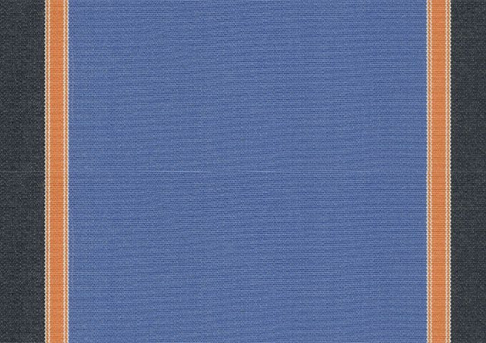 Lambrequin florida bleu Sauleda Sensation 2804