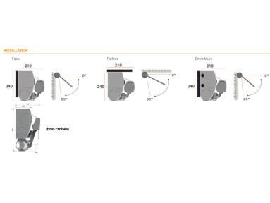 Store banne à bras invisibles Iguacu toile micro-perforée PVC Sunworker