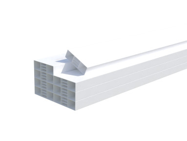 Lame PVC blanche 80x24mm...