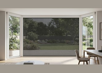 Moustiquaire de fenêtre enroulable verticale grandes dimensions sur mesure