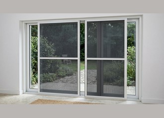 Moustiquaire coulissante 2 vantaux sur mesure
