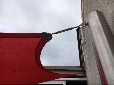 Voile d'ombrage Commercial 95 Rouge