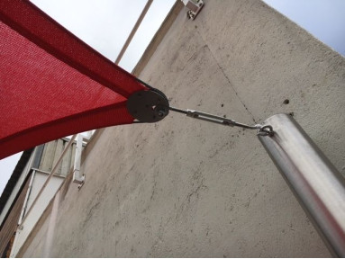 Voile d'ombrage Commercial 95 Rouge