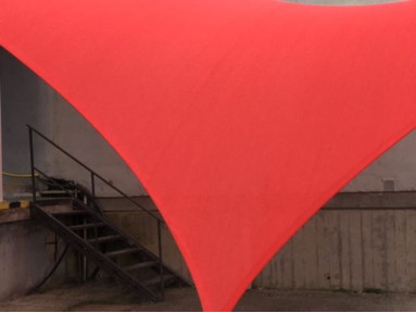Voile d'ombrage Commercial 95 Rouge