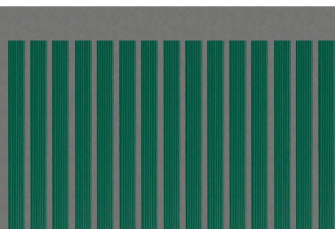 Lame occultante verte en PVC pour maille 50mm