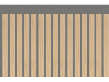 Lame occultante imitation bois en PVC pour maille 50mm
