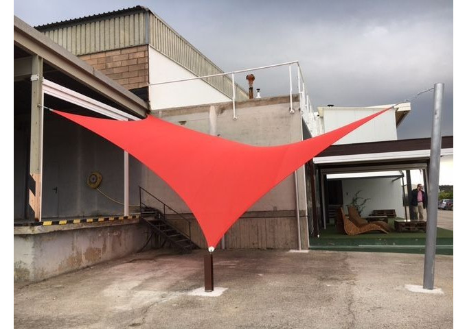 toile de pergola pvc Commercial 95 Rouge