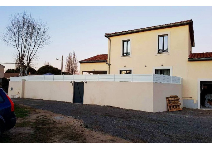 Clôture brise vue PVC Lanister blanc Clôture brise vue PVC Lanister blanc