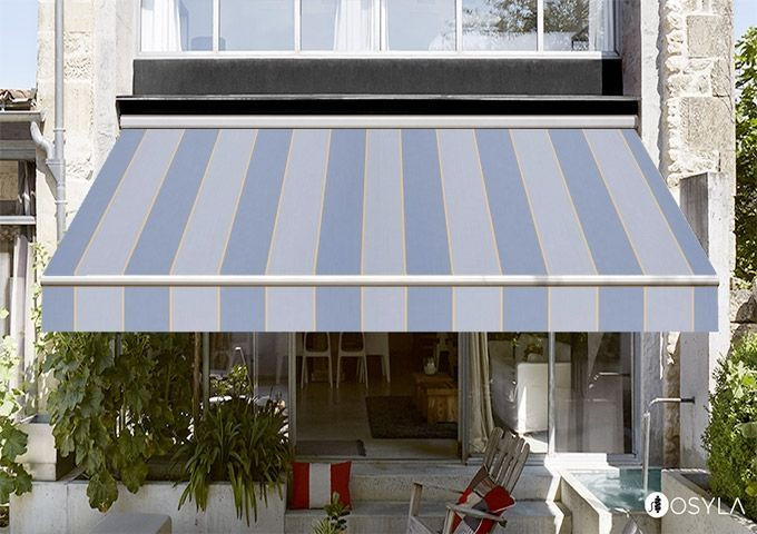 Toile de store sienne blue Dickson orchestra 7109 Toile de store sienne blue Dickson orchestra 7109