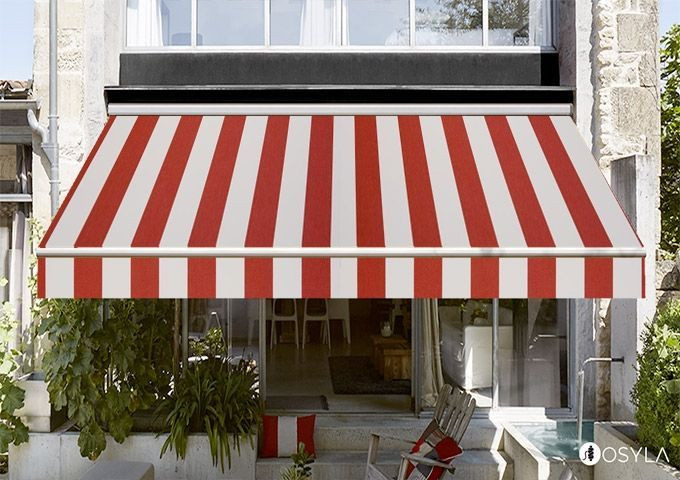 Toile de store BS rouge Dickson orchestra 8557 Toile de store BS rouge Dickson orchestra 8557