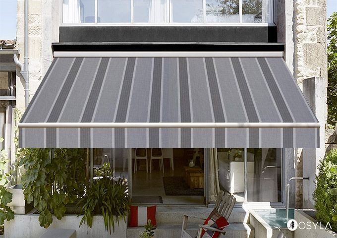 Toile de store banne - dickson orchestra manosque gris sur mesure