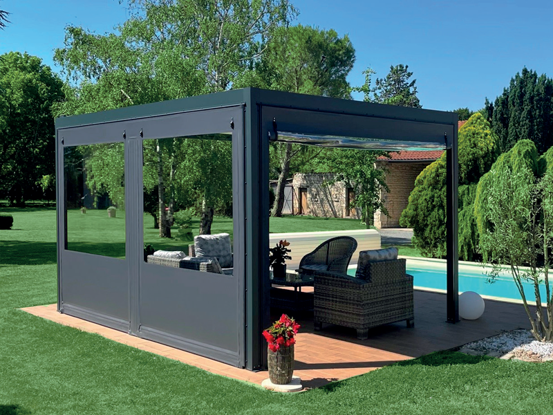 Bâche en PVC avec Fermeture À Glissière， Bache Terrasse Exterieur avec  Fermeture Éclair, Bache pour Pergola Rideau D Exterieur Impermeable， pour