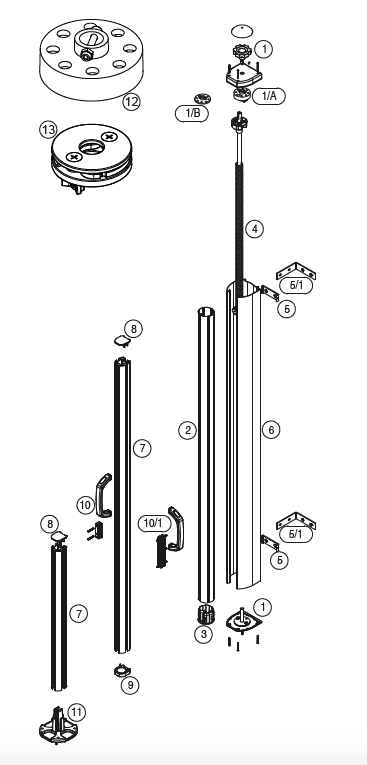 composition brise vue retractable