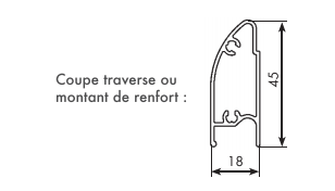 Coupe traverse moustiquaire