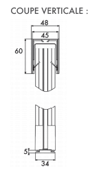 coupe latérale moustiquaire plissée