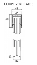 coupe latérale moustiquaire plissée