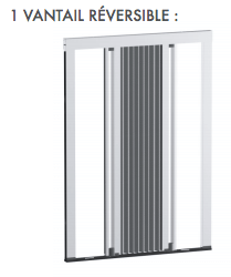 ouverture reversible moustiquaire
